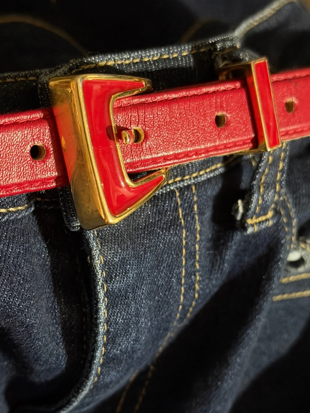 Vintage ST John Red Belt